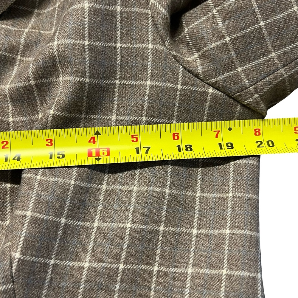 Pendleton Womens Windowpane Plaid Wool Pants Suit… - image 3